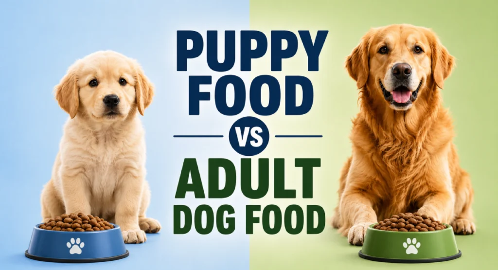puppy food vs adult dog food
