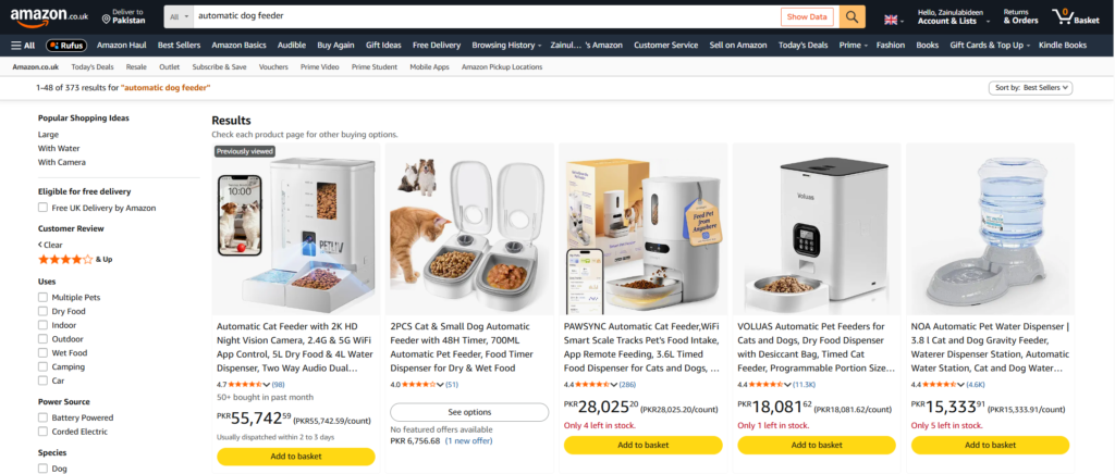 automatic dog feeder amazon