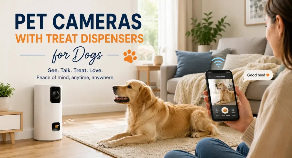best pet cameras with treat dispensers for dogs