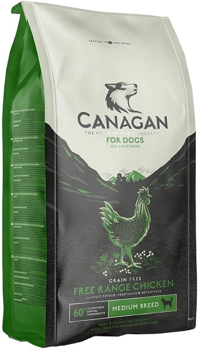 Best Grain-Free Dog Foods UK canagan grain free free run chicken dog food