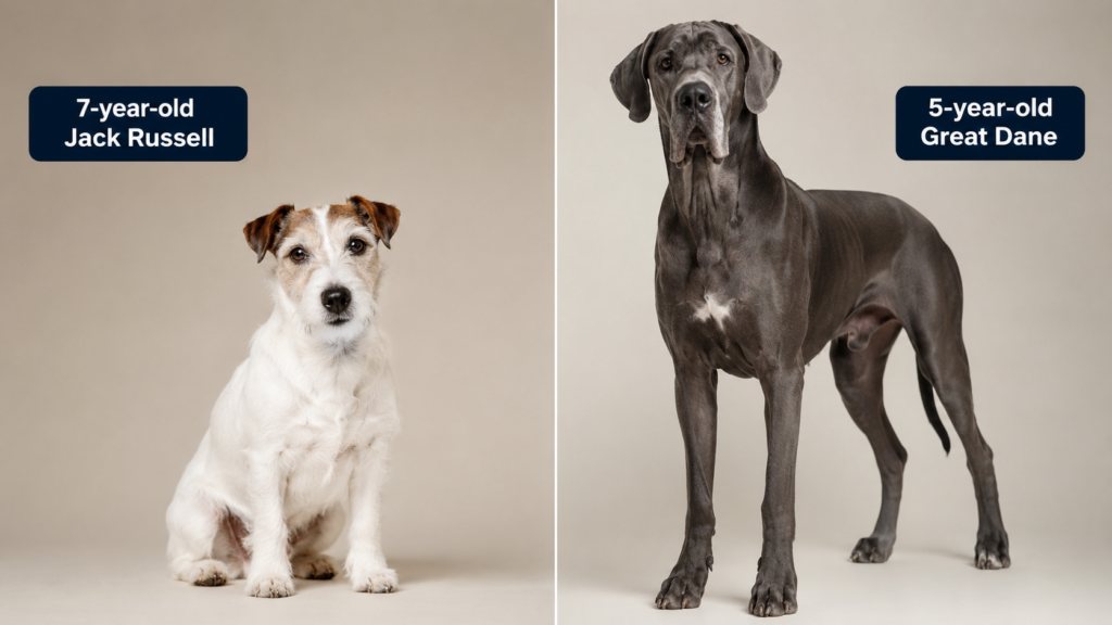 dog breed comparison jack russell vs great dane